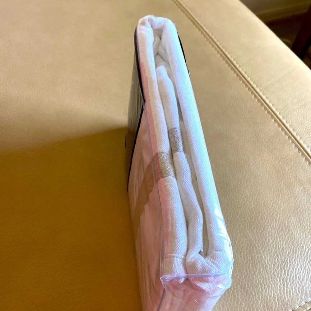 Ralph Lauren Carolyne European Sham white & gray.
